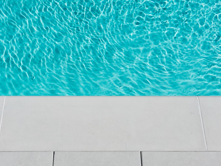 blue swimming pool