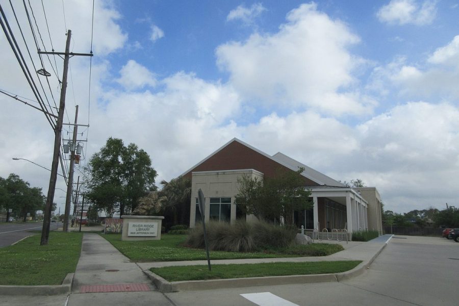 The public library building in River Ridge